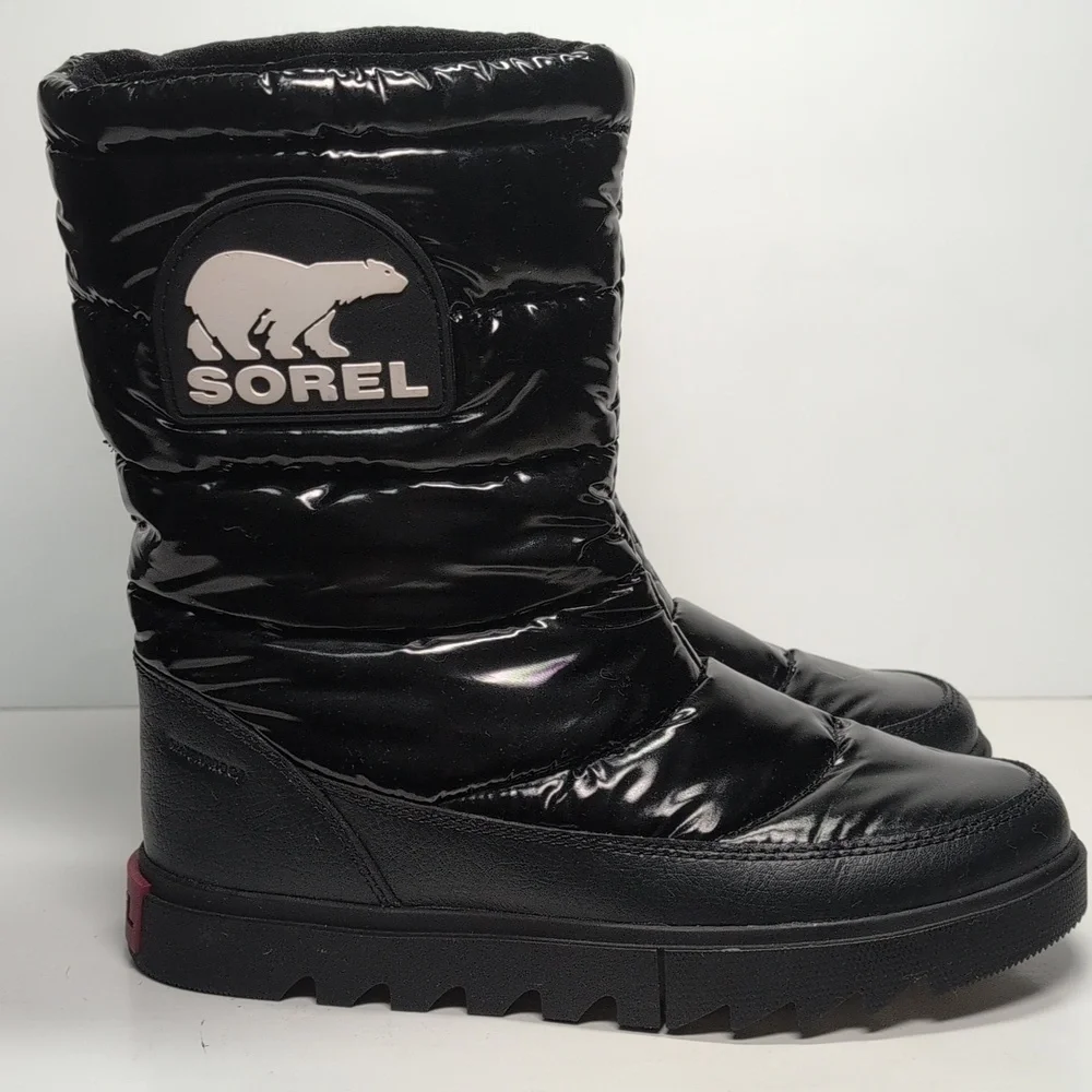 Sorel Joan of Arctic Next Lite glossy puffy boots womans size 6  EU 37